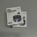 2 x Open-Ring Clip-On Wireless Earbuds, Open-Ear Pressure-Free Comfort, Lightweight & Secure, Glasses/Earrings Friendly, for Commute & Workouts (Black)