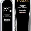 KIWABI Hair Color Shampoo for Gray Coverage – Gradual, All Natural Hair Dye Shampoo for Women & Men – Hydrating, Sulfate-Free, Ammonia-Free, Vegan Scalp Care with 31 Botanicals (Dark Brown)