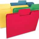 Smead SuperTab Heavyweight File Folder, Oversized 1/3-Cut Tab, Legal Size, Assorted Primary Colors, 50 Per Box (15410)