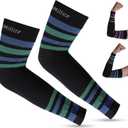 Doc Miller Compression Arm Sleeves 15-20 mmHg for Men and Women, Lymphedema, Swelling and Circulation Support, Pain Relief, Elbow, Forearm and Upper Arm Coverage, UV Protection, Sports & Recovery, X-Large 