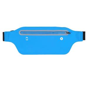 Waist Bag for Women and Men,Waterproof Waist Bag,Adjustable Running Waist Belt with Slim Expandable Pockets,Mobile Phone Running Stand,Elastic Waist Pocket(Blue)
