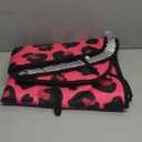 Dussdil Hot Pink Leopard Cheetah Car Windshield Sunshades Sun Shade Reflective UV Rays Protector Keep Your Vehicle Cool Visor Cover Foldable for Car Truck SUV Front Window 55X28 inch