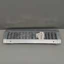 Repa Market 13" x 3" Inch Air Exhaust Grille for Round Ducts - 2 Adjustable Louvre Blades - Galvanized Air Supply Vent Cover - Side Fit Round Surface Canal Ducting from 6.30" to 15.74" Inches