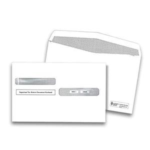 W2 Tax Envelopes, for 4-Up Style W-2 Tax Forms 25 Pack Security Double Window W2 Envelopes 2019