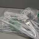 HOUSE DAY Quality Plastic Clothes Hangers 24 Pack  Super Heavy Duty 20lb Capacity Thick Strong Closet Hangers White for Adult Clothing  Durable for Coats, Jackets, Jeans, Pants