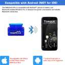 Veepeak Mini Bluetooth OBD2 Scanner for Android ONLY (NOT for iOS) Car Wireless Check Engine Light Code Reader & Diagnostic Tool