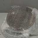 LemonRoad 9.6 Inch Large Salad Bowl with Acacia Wood Lid Glass Thick Salad Trifle Bowl Versatile Mixing and Serving Dish for Dessert Fruit Pasta Ice Cream Cake Baking Dishwasher Safe