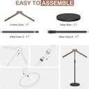Shirt Display Stand, 18-34 Inch Height Adjustable Mannequin Torso for Vendors Shop, More Stable Dress Form Portable Clothes Garment Rack, T Shirt Display Holder Jacket Coat Stand Hanger, Black