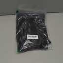 Men's Casual Cargo Pants Elastic Waist Hiking Work Pants Stretch Straight Leg Trousers with Multi Pockets (Black, M)