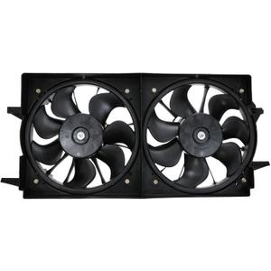 TRQ Radiator Dual Cooling Fan Assembly Compatible with 2004-2005 Chevrolet Classic 1997-2003 Malibu 1999-2004 Oldsmobile Alero 1997-1999 Cutlass 1999-2005 Pontiac Grand Am GM3110107 GM3115105