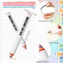 25 Pcs Large Size Rainbow Pencil Shaped Erasers Cute Pencil Erasers Back to School Gift for Students Office School Classroom Prize Gifts Supplies