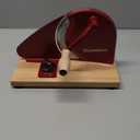 Zassenhaus Manual Bread Slicer, Classic Hand Crank Home Bread Slicer (Red) (11.75-Inch by 8-Inch)