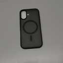 SUPFINE Magnetic for iPhone 17 Case (Compatible with MagSafe)(Military Grade Drop Protection) Translucent Matte Shockproof with Anti-Fingerprint Phone Cover,Black