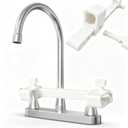 Faucet Handle Lock for 2-Handle Sinks, Adjustable Child Safety Guard