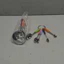 Measuring Cups and Spoons Set Stainless Steel 10 Piece for Cooking and Baking (5 Cups + 5 Spoons, Colorful Handles)