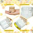 Cinrobiye 24 Set Mini Honey Jars Wedding Favors Bulk, Honey Jar with Dippers for Baby Shower Honey Jars Favors, Tea Party Honey Jar Gifts for Guests with Bee Theme Gift Bags
