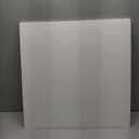 Frienda 6 Pcs 2ft X 2ft Drop Ceiling Tiles PVC Smooth Ceiling Panel Easy Drop in Installation for Waterproof Washable and Fire Rated to Prevent Breakage (White)