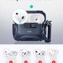 ESR for AirPods Pro 3 Case (2025), Compatible with Airpods Pro 3rd Generation Case (USB-C Cable), Effortless MagSafe, Drop-Proof Lock, Easy Open, Cyber Series, Blue