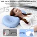 Premium Memory Foam Side Sleeper Pillow, Ergonomic Neck Support for Comfortable Sleep, Contoured Orthopedic Design