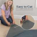 Veken 5x7 Ft Rug Pad Gripper for Hardwood Floors, Non Slip Dark Blue Rug Pads for Area Rugs, Thick Rug Grippers for Tile Floors, Under Carpet Anti Skid Mat, Keep Your Rugs Safe and in Place