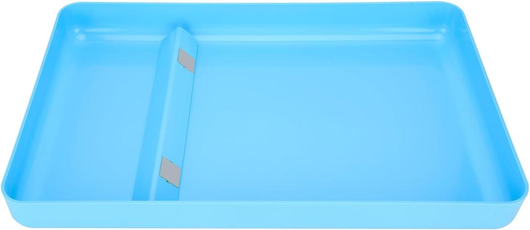 Upgraded Cat Litter Tray,Compatible with Petsafe Litter Self-Cleaning Scoop-Free Box,Non-Odor & Stains & Deformde,Easy Clean,Blue Color