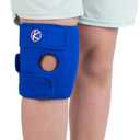 KARM Kids Knee Brace - Osgood Schlatter Knee Brace Youth for Kids, Sports, Pain, Arthritis, Patella, Meniscus Tear, MCL, ACL - Adjustable Compression Support for Child, Boys & Girls (Blue)