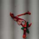 Azuza Christmas Kitten Collar with Bell 2 Pack Christmas Kitten Bowtie Breakaway Kitten Collar with Holly Design Size Adjustable from 6" - 8"