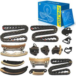 PHILTOP Timing Chain Kit 3.6L 3.0L, Compatible with Chevy Traverse 2009-2022, Buick Enclave 2008-2021, GMC Acadia 2007-2016, Cadillac SRX/CTS 2007-2019, Malibu 2008-2012 (OE# 9-0753SX)