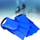 2pcs Snorkeling Short Flippers, PVC Lightweight Children Diving Swimming Training Fins, Snorkel Fins for Children Swimming Training (25 yards-30 yards)