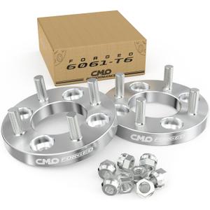 20mm Wheel Adapters 4x114.3 to 4x100 or 4x4.5 to 4x100 (Hub to Wheel) Enable 4x114.3 hubs to Use 4x100 Wheels (2pcs M12x1.5) Compatible for Acura Honda Toyota Cars with 4x114.3 Pattern 12x1.5 Studs (Silver)