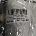 ZGR Womens White Canvas Sneakers,Classic Black Canvas Shoes,Casual Fashion Sneakers (6, Dark Grey)