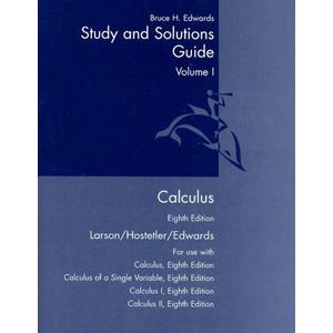 By Ron Larson - Calculus: Study and Solutions Guide Vol. 1, 8th Edition (8th Edition) (2005-02-24) [Paperback]