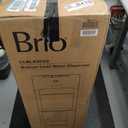 Brio Bottom Loading Water Cooler Dispenser for 5 Gallon Bottles - 3 Temperatures with Hot, Room & Cold Spouts, Child Safety Lock, LED Display with Empty Bottle Alert, Stainless Steel