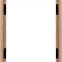 MCS Canvas Float Frames 16x20 Frame, Walnut Woodgrain Frame for Finished Canvases, Vertical & Horizontal Wall Hanging Large Frame with Adhesive for Canvas Paintings (1-Pack)