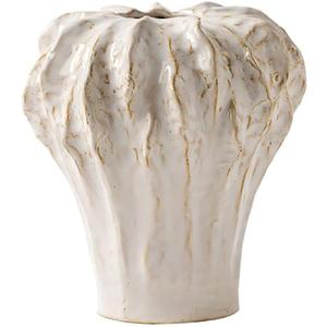 Handmade Ceramic Vase Small Simple White Ceramic vase Light Luxury Decoration European Farmhouse Vintage Style - Decorative Table Centerpiece for Flowers, for Her, Housewarming