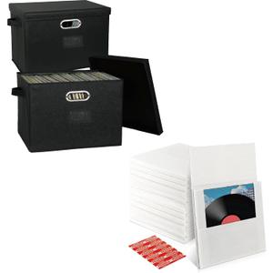 Lukeline 12 Inch Vinyl Storage Box and Vinyl Record Mailers, Sturdy LP Eco-Friendly Mailing Boxes, Easy to Fold and Fit Records for Packing, Shipping, Moving, 1 pack