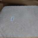 U'Artlines 8x10 Beige Washable Area Rug for Living Room