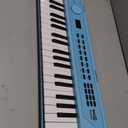 RockJam 49 Key USB Keyboard Piano with Lessons & Keynote Stickers (Baby Blue)