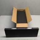 Wood Floating Shelves for Wall, Wooden Wall Shelves for Bedroom, Wall Mounted Shelves for Living Room, Set of 4 Black 48 Inch