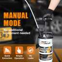 FOUR UNCLES Oil Extractor - Vacumm Fluid Extractor with Pump Tank Remover & Tubes for Oil Change and a Hose for Brake Bleeding