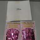 2 Pack Pink Party Decorations, 3.28 FT x 7.05 FT Pink Backdrop, Metallic Tinsel Backdrop Fringe Curtains Backdrop Curtains, Photo Backdrop Party Supplies Birthday Party Decorations