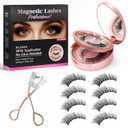 Magnetic Eyelashes with Easy Applicator, Natural Looking Magnetic Lashes for Daily & Special Events, Reusable False Eyelashes with Tool, Magnetic Eyelashes Natural Look That Lasts All Day
