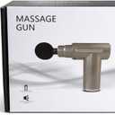 Mini Portable Massage Gun with 4 Heads, USB Rechargeable, Quiet Brushless Motor, Durable and Lightweight Design for Full Body