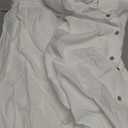 COOFANDY Men 2 Piece Linen Outfit Beach Button Down Shirt Casual Loose Pant Sets (White, L)
