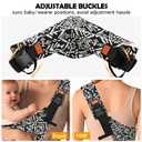 Baby Sling Carrier, Baby Carrier Newborn to Toddler with Adjustable Strap, Non-Slip Baby Half Wrapped Sling Hip Carrier 10-30lbs (Black Sailboat)
