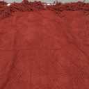 PAVILIA Maroon Red Knit Throw Blanket for Couch Bed, Soft Knitted Farmhouse Sofa Throw for Living Room, Lightweight Decorative Fall Throw Blanket for Chair, Outdoor Textured Boho Blanket, 50x60 Dark Red