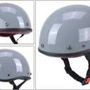Open Face Motorcycle German Style Half Helmet For Men Women Touring Helmet DOT Approved Light Scooter Moped Helmet Adult Street Cruiser Style Skull Cap Helmet M