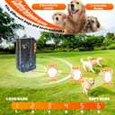 2026 Anti Barking Device for Dogs, Automatic Ultrasonic Dog Bark Deterrent with AI Detection, 2 Enhanced Emitters, 4 Adjustable Modes, IPX6 Rechargeable Stop Barking Device for Indoor Outdoor