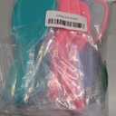 Hicarer 16 Pcs Hand Handheld Mirror with Handle Plastic Travel Makeup Handheld Cosmetic Mirror for Travel, 3.15 Inch Wide, 7.09 Inch Long (Blue,Green,Pink,Purple)