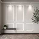 Rossny Wall Molding Panels Kit, 6-Pack Pre-Cut Wainscoting Trim for Accent & Interior Walls  Picture-Frame Molding Panels, Mixed Sizes (5424 & 2424 in), PS Material (Adhesive Not Included)